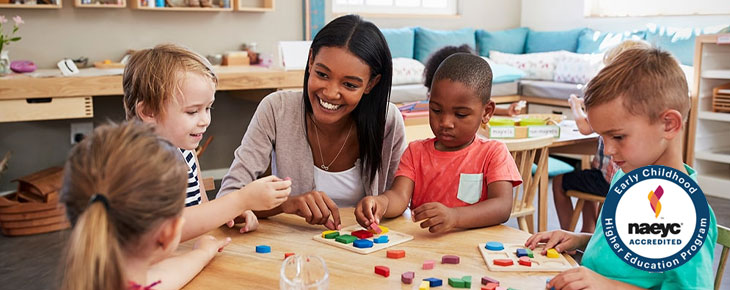 Early Childhood Education at Charter Oak Teacher with children